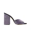 Paris Texas Holly Anja Embellished Suede Mules In Purple