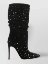 PARIS TEXAS HOLLY CRYSTAL SUEDE BOOTS