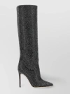 PARIS TEXAS HOLLY EMBELLISHED SUEDE BOOTS