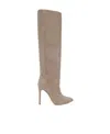 Paris Texas Ladies Powder Diamond Holly Stiletto Boots In Brown