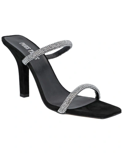 Paris Texas Holly Linda Leather Mule In Black