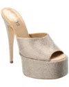 Paris Texas Embellished Suede Sandals In Beige