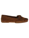 Paris Texas 'indiana' Brown Loafers With Fringes In Cognac