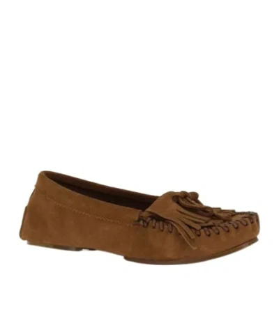 Paris Texas Indiana Moccasins In Suede In Brown