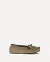 Paris Texas Loafers In Stone Calf Suede Leather In Brown