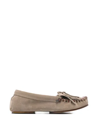 Paris Texas Indiana Round-toe Loafers In Neutral