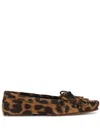 Paris Texas Leopard Print Suede Loafers In Brown