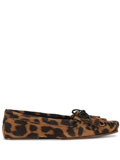 Paris Texas Indiana Loafer Loafers In Animalier Suede In Multi
