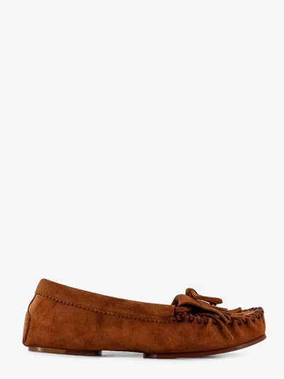 Paris Texas Indiana Suede Loafers In Brown