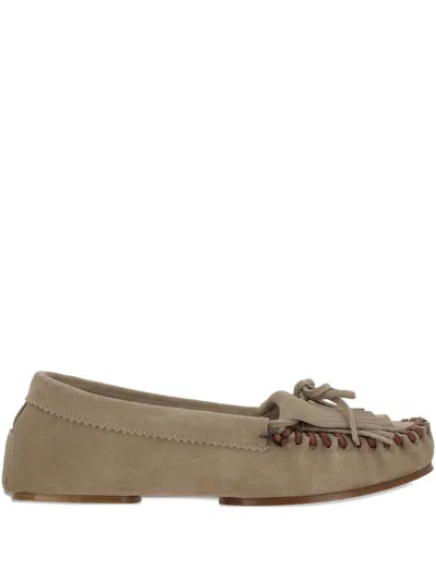 Paris Texas Indiana Suede Loafers In Multi