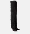 Paris Texas Ines 105 Suede Over-the-knee Boots In Schwarz