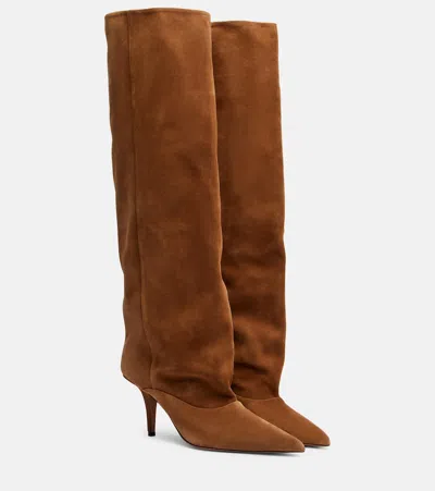 Paris Texas Ines 75 Suede Knee-high Boots In Brown