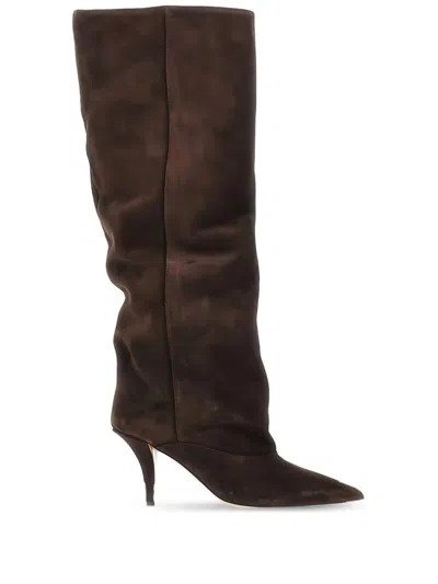Paris Texas Ines 75mm Knee High Boots In Brown