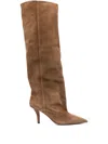 Paris Texas Ines Reverse 75 High Heels Boots In Brown Suede In Brown