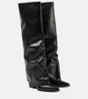 Paris Texas Jane Fold Over Boot In Black