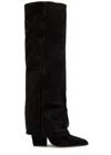Paris Texas Jane 100 Suede Knee-high Boots In Black