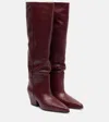 Paris Texas Jane 60 Leather Knee-high Boots In Red