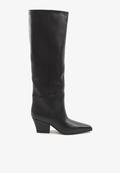 Paris Texas Jane 60 Nappa Leather Knee-high Boots In Black