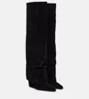 Paris Texas Jane 60 Suede Knee-high Boots In Black