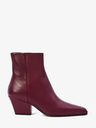 Paris Texas Jane Ankle Boots In Burgundy
