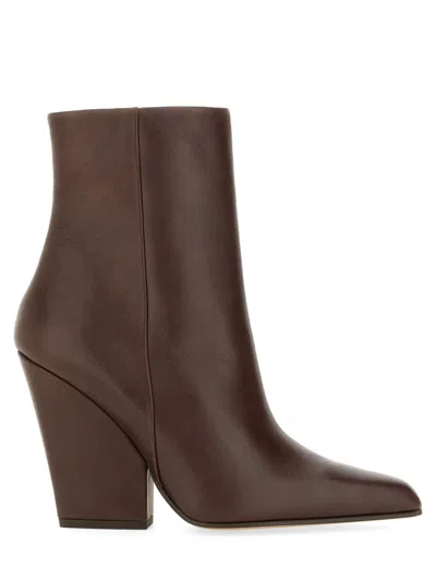 Paris Texas Jane Heeled Boots In Brown