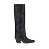 Paris Texas Jane Knee-high Leather Texan Heel Boots
