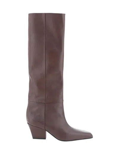 Paris Texas Jane Buckle Boot Heel 60 In Mocha