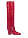 Paris Texas 100mm Jane Boots In Red