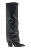 Paris Texas Jane Fold Over Boot In Black