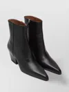 Paris Texas Block Heel Ankle Boots With Pointed Toe
