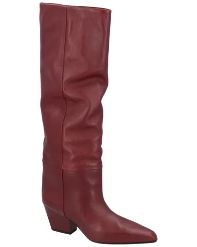 Paris Texas Jane Leather Boot In Red