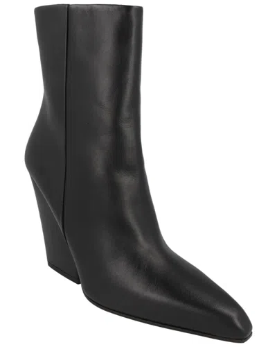 Paris Texas Jane Leather Bootie In Black