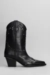 Paris Texas Janice Boot 60 Texan Boots In Black Leather In Black