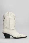 Paris Texas Janice Boot 60 Texan Boots In White Leather In White