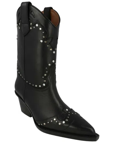 Paris Texas Janice Leather Boot In Black