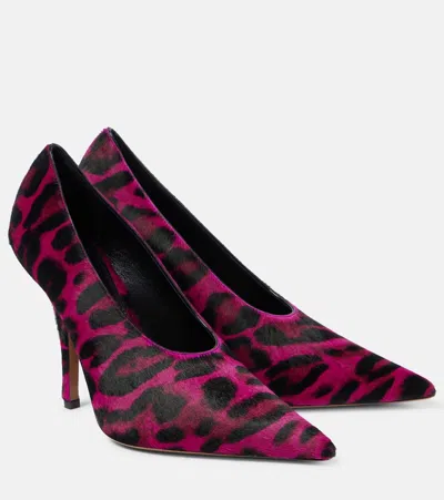 Paris Texas Jessica 105 Leopard-print Calf Hair Pumps In Multicoloured
