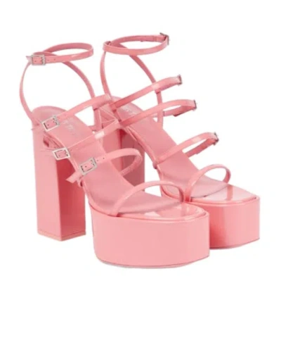 Paris Texas Jessica 130 Leather Platform Sandals In Pink