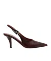 Paris Texas Dark Red Leather Pumps In Black