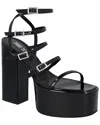 Paris Texas Strappy 135mm Platform Sandals In Black