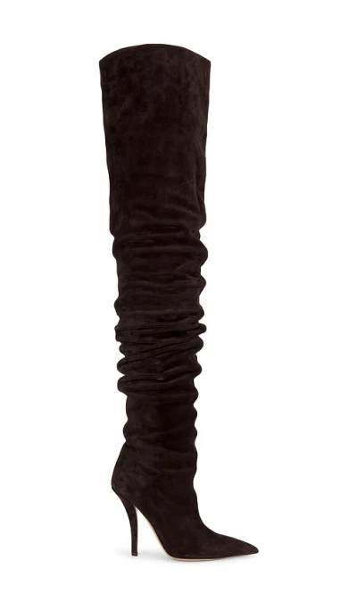 Paris Texas Jessica Over The Knee Boot 105 In Brown