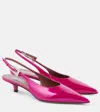 Paris Texas Jessica Patent Leather Slingback Pumps In Pink