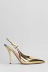 Paris Texas Jessica Slingback 95 Pumps In Gold Leather In Gold