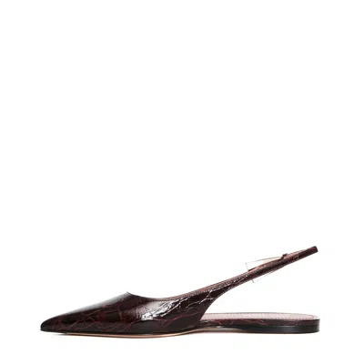 Paris Texas Jessica Slingback Flat 10 In Brown