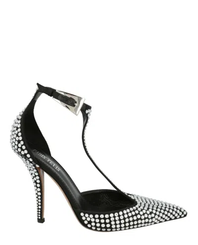 Paris Texas Jessica T-strap Pumps In Black