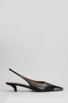 Paris Texas Mini Leather Western Pumps With 4 Cm Heel Height In Black