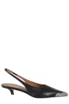 Paris Texas Mini Leather Western Pumps With 4 Cm Heel Height In Black