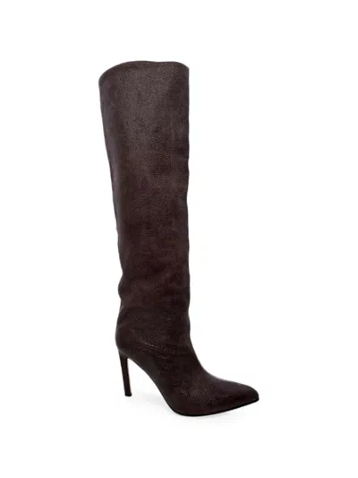 Pre-owned Paris Texas Jude Knee-high Boots In Brown