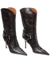 Paris Texas June Leather Boot (authentic Pre-loved) In Burgundy