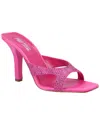 Paris Texas Kate Crystal Leather Mule In Pink
