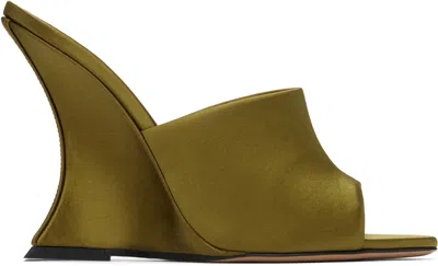 Paris Texas Khaki Nina Heeled Sandals In Oil